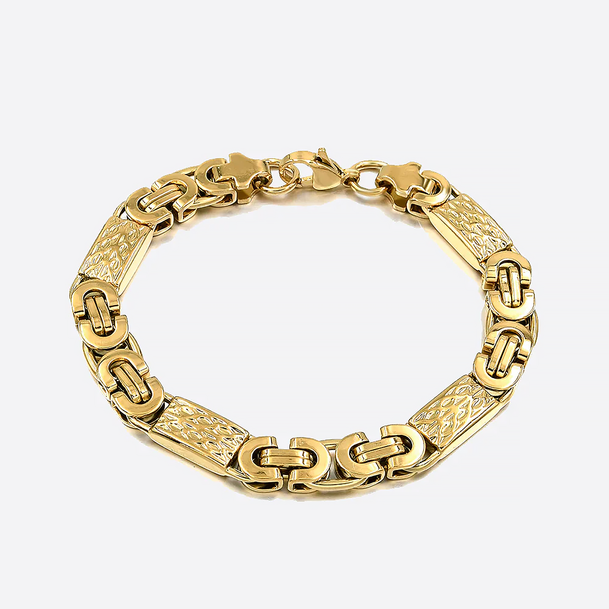 BREVY. | Flad Guld Konge Armbånd 18K