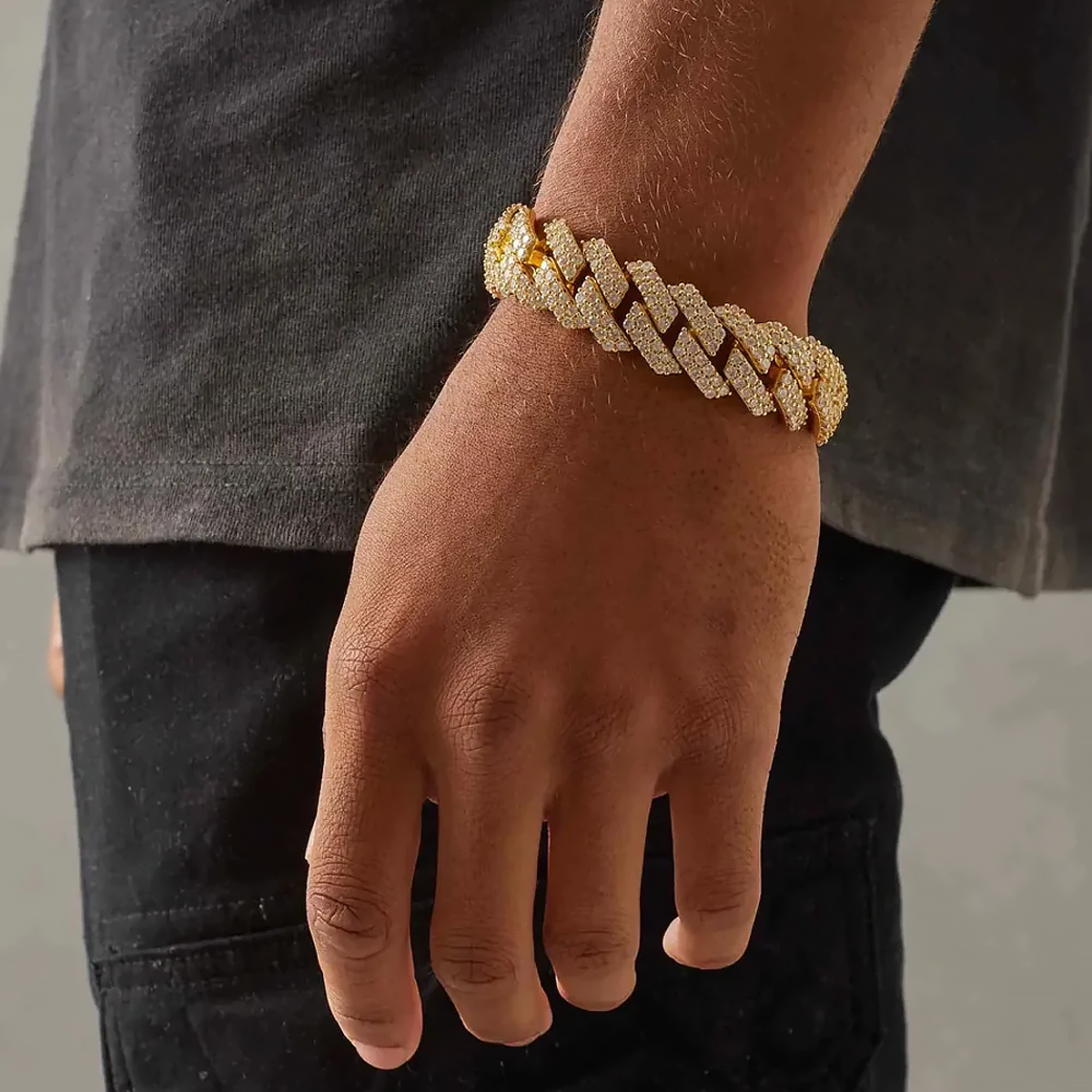 GYMON. | Guld Cuban Link armbånd 19MM