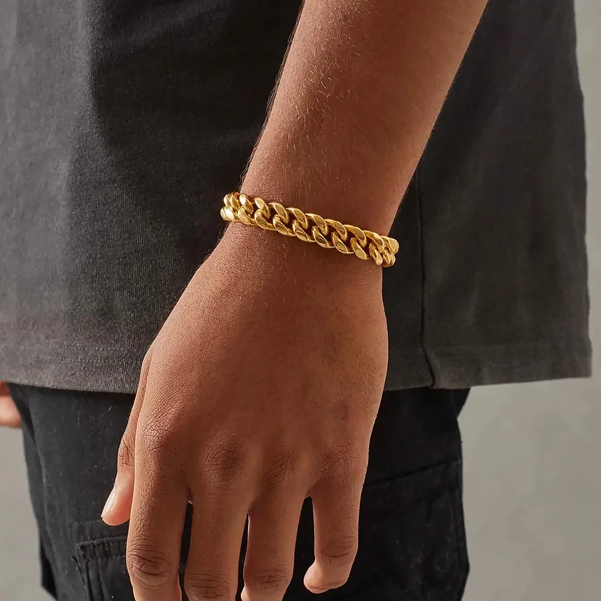 GYTHOS. | 12MM Guld Cuban Link Armbånd 18K