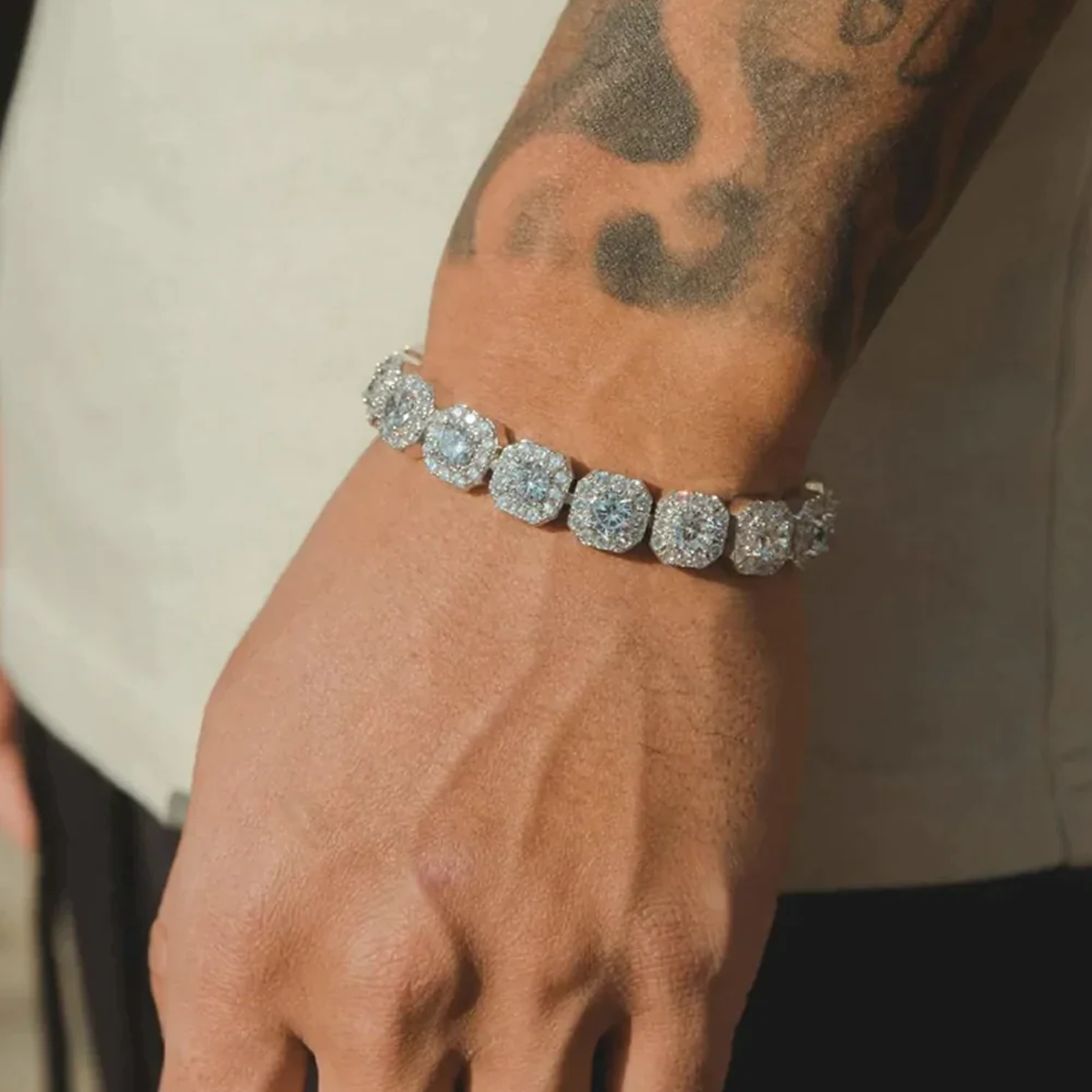 SYLTY. | 12MM Clustered Tennis Armbånd