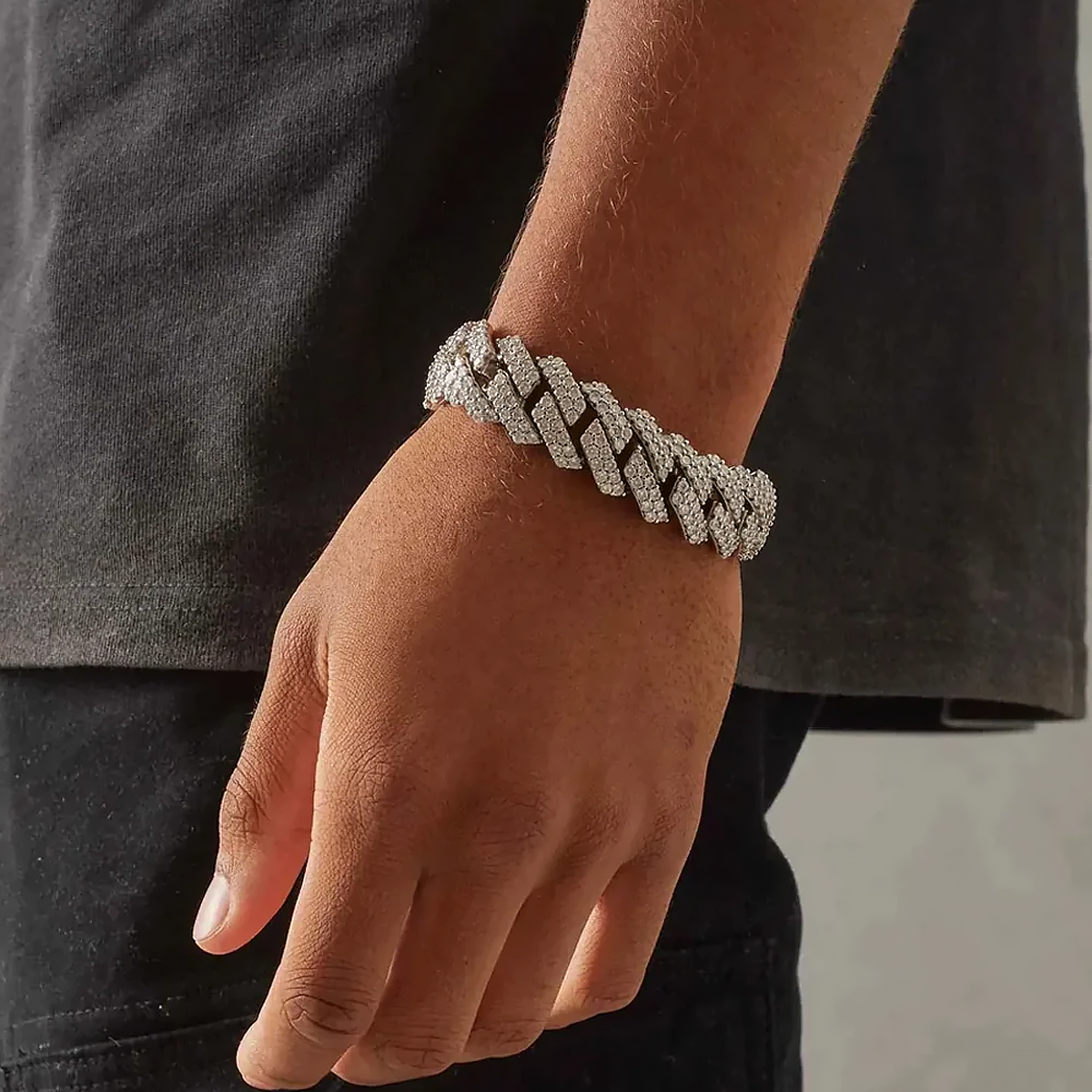 SYMON. | Sølv Cuban Link Armbånd 19MM
