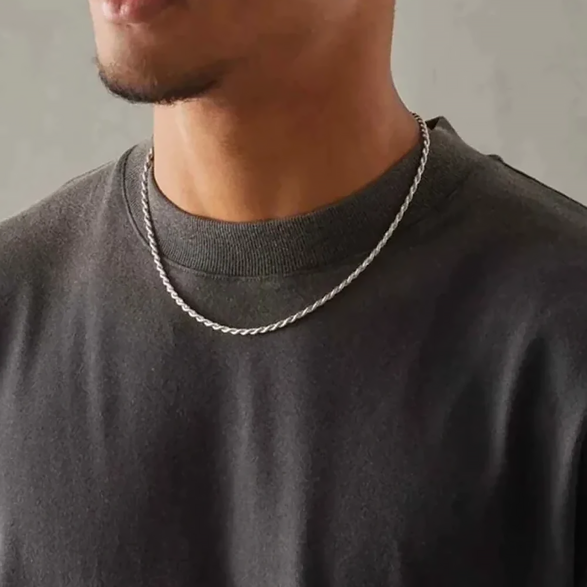 SYOPE. | 3MM Sølv Rope Kæde