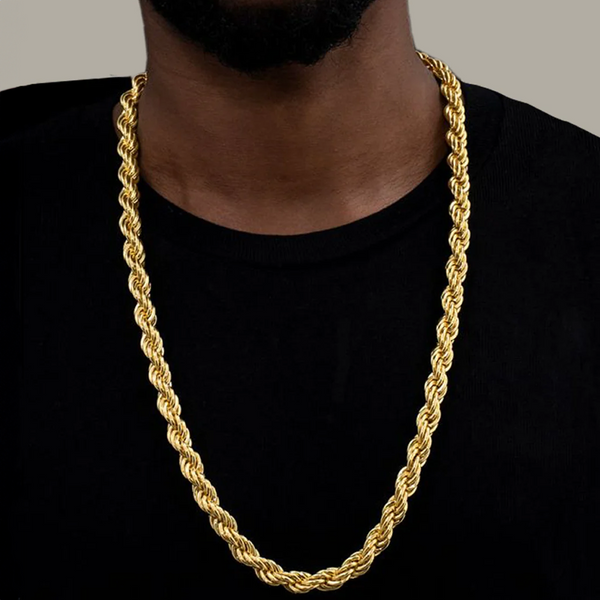 GIBO. | 10MM Gold Rope Chain 18K
