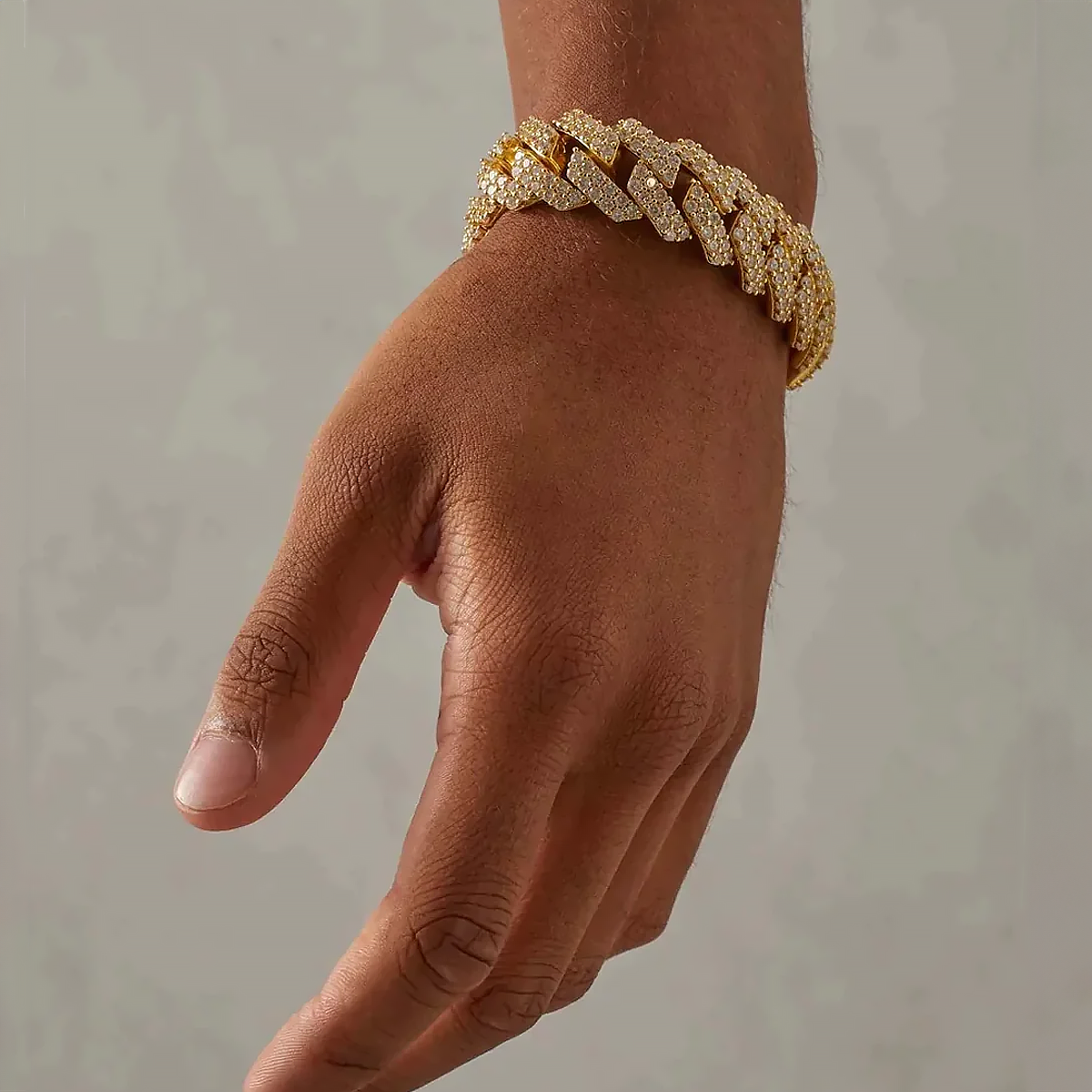 GYMON. | Guld Cuban Link armbånd 19MM