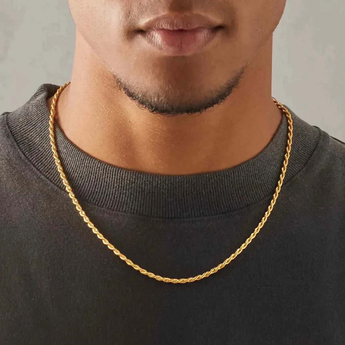 GYOPE. | 3MM Guld Rope Kæde 18K