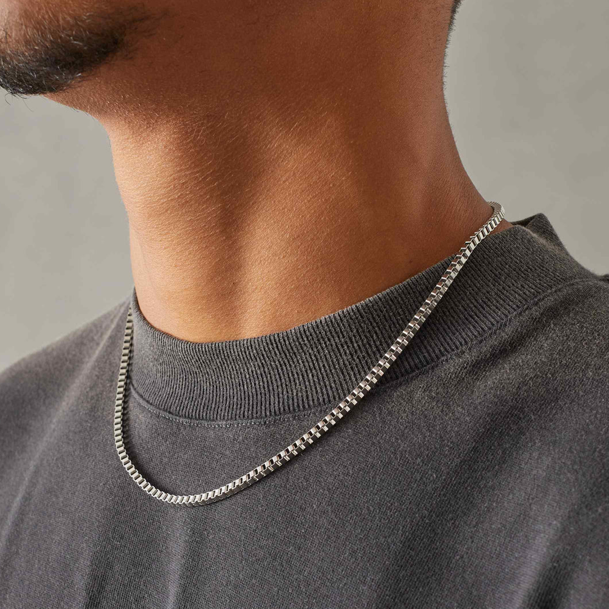 SYBOX. | 3MM Silver Box Chain