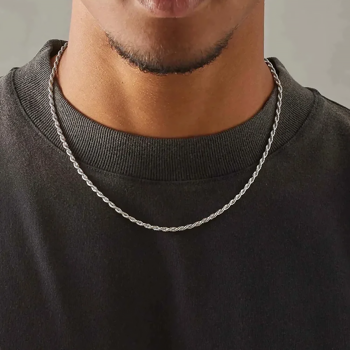 SYOPE. | 3MM Sølv Rope Kæde